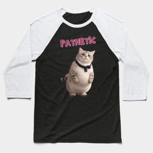 Judgmental Cat Baseball T-Shirt